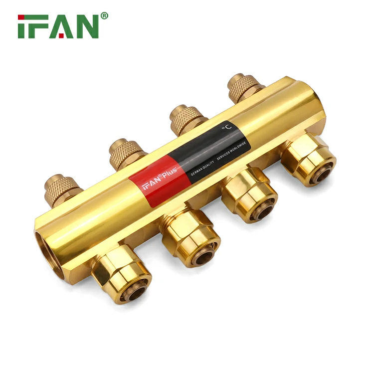 Brass Manifold Compatible With PEX Tubing
